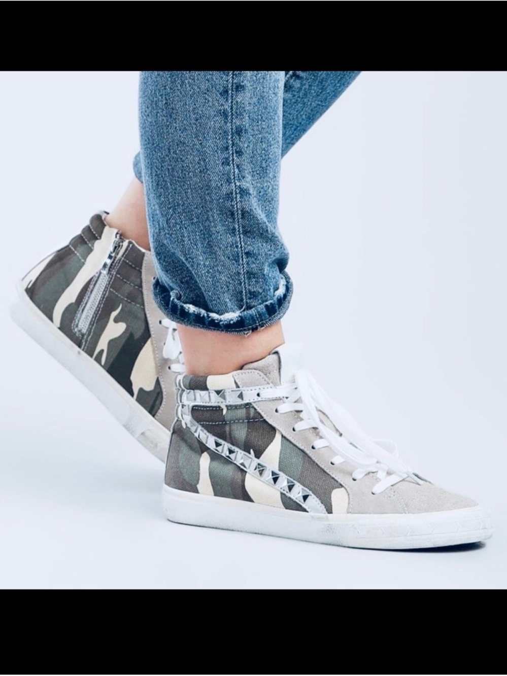 Steve Madden Women’s Tracey Hi Top Camo Sneakers Size 9 NEW